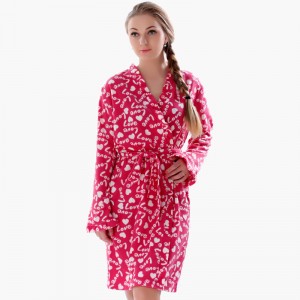 Erwachsene Fleece Robe gedruckt Kimono Pyjama