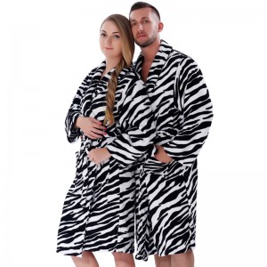 Erwachsene Coral Fleece Robes Männer Frauen Bademäntel Paar Pyjamas
