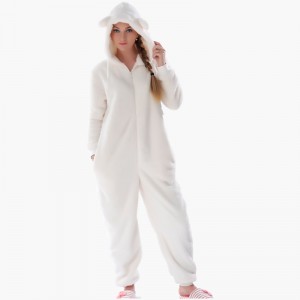 Frauen Erwachsene Onesie Pyjamas Mit Kapuze Mit Tierohren
